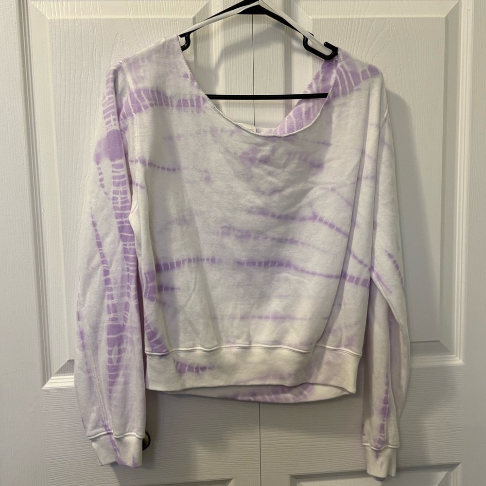 PINK Victoria's Secret Lavender Tie-Dye Hoodie